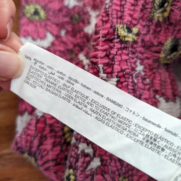 Zara floral printed balloon sleeve mini dress small - Picture 13 of 14